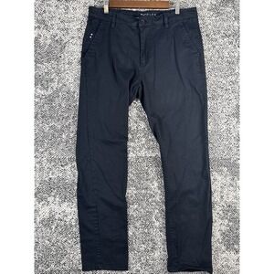 Southpole Flex Chino Pants Mens 34X30 (Actual 33‎ X 30) Movement Stretch Black